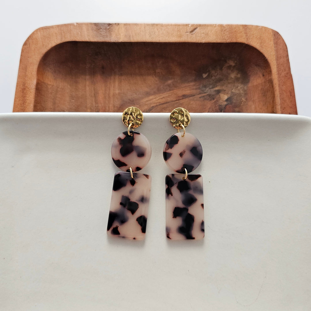 Nora Earrings - Blonde Tortoise by Spiffy & Splendid