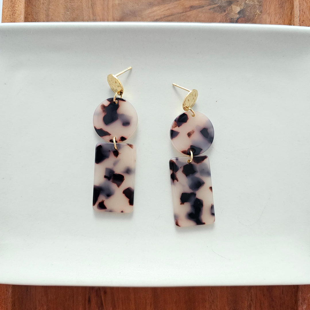 Nora Earrings - Blonde Tortoise by Spiffy & Splendid
