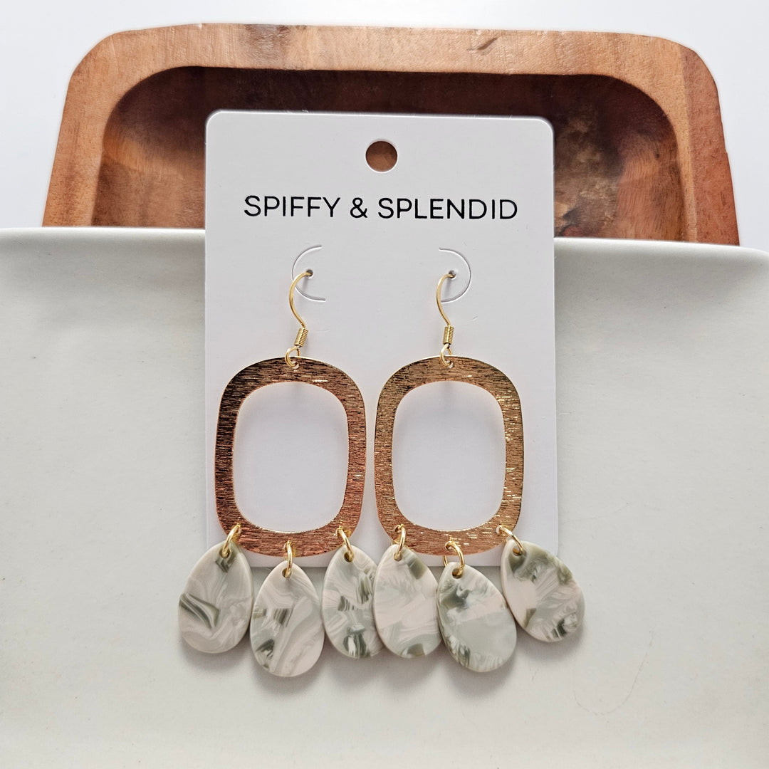 Ophelia Earrings - Sage by Spiffy & Splendid