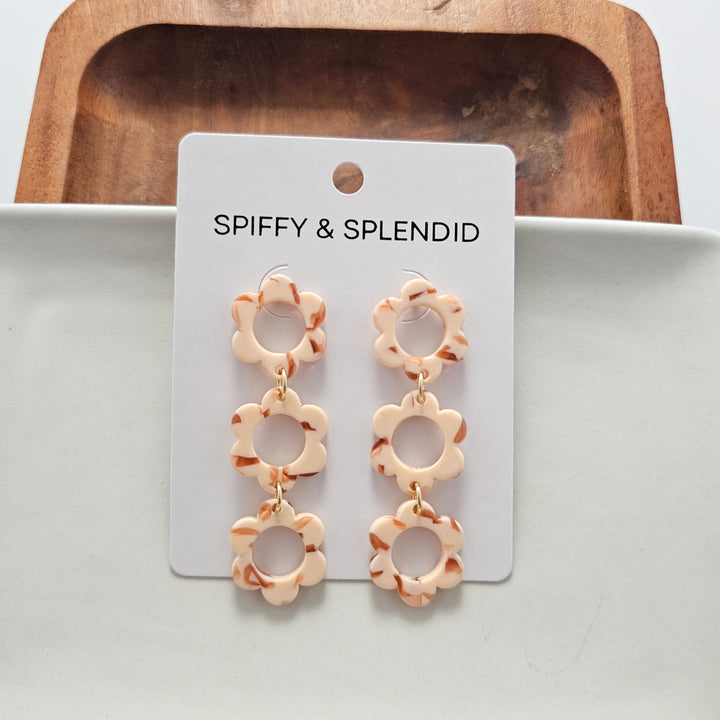 Delilah Earrings - Peach by Spiffy & Splendid