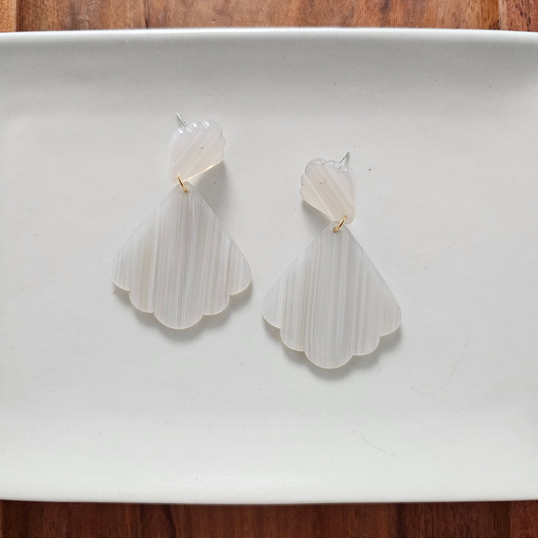 Ariel Earrings - Seashell by Spiffy & Splendid