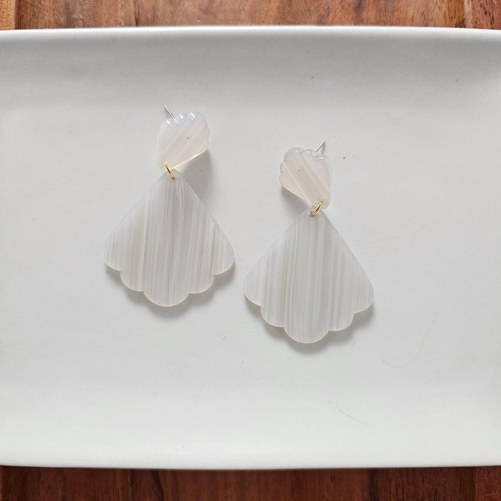 Ariel Earrings - Seashell by Spiffy & Splendid
