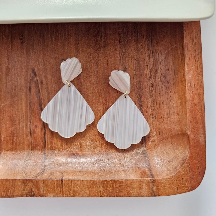 Ariel Earrings - Seashell by Spiffy & Splendid