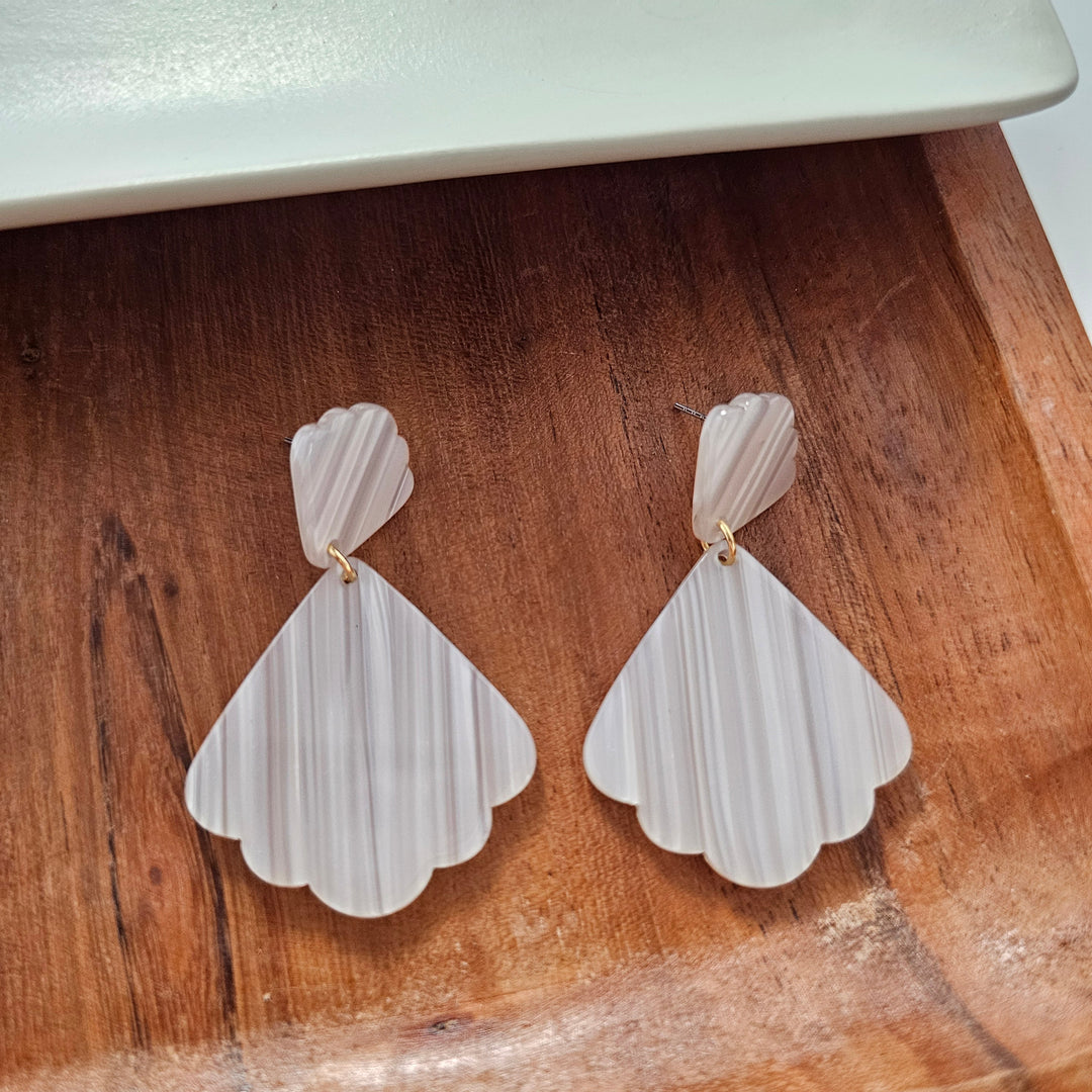 Ariel Earrings - Seashell by Spiffy & Splendid