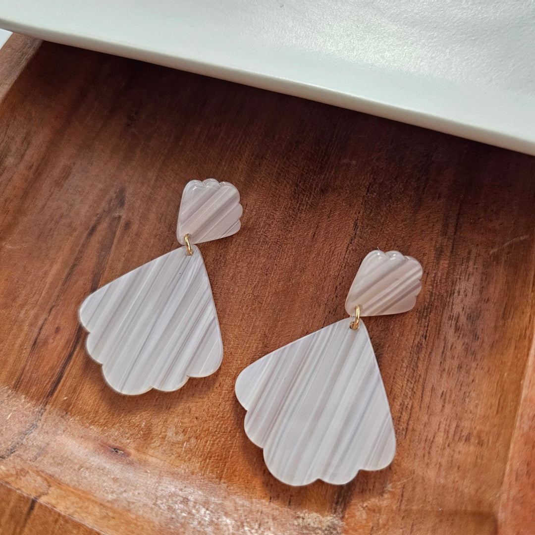 Ariel Earrings - Seashell by Spiffy & Splendid