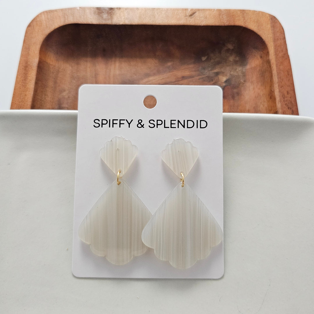 Ariel Earrings - Seashell by Spiffy & Splendid