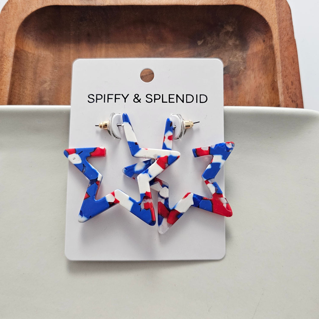 Star Hoops - Red, White & Blue by Spiffy & Splendid
