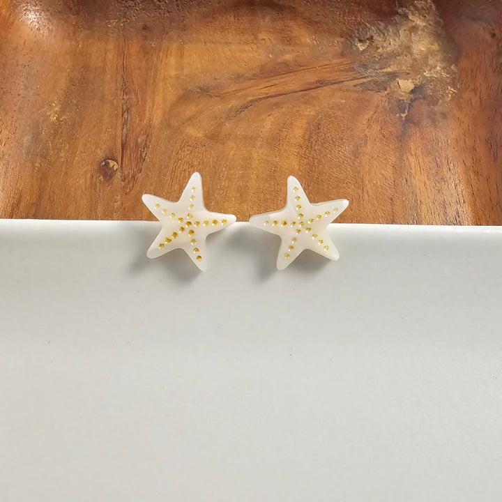 Starfish Studs - Ivory by Spiffy & Splendid