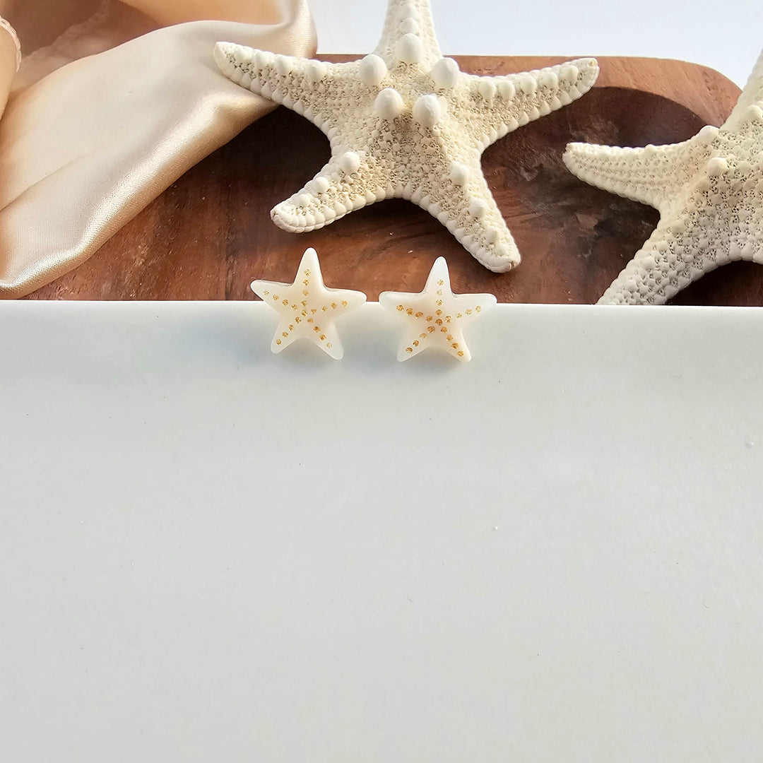 Starfish Studs - Ivory by Spiffy & Splendid