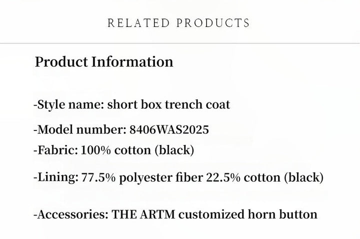 "Night Messenger" anti-wrinkle waterproof large lapel short straight box windbreaker for women by Firelady Fur