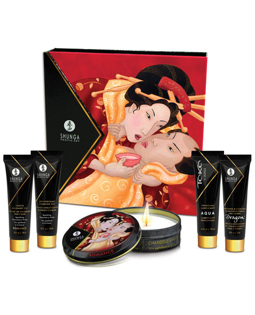 Shunga Geisha's Secret Luxury Gift Set - Sparkling Strawberry Wine by Fearless Play