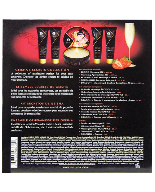 Shunga Geisha's Secret Luxury Gift Set - Sparkling Strawberry Wine by Fearless Play