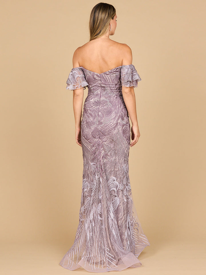 Lara 28884- Off Shoulder Mermaid Lace Gown