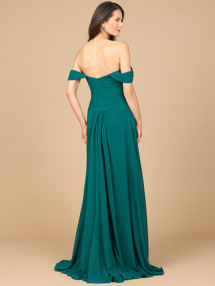 Off Shoulder Chiffon Dress