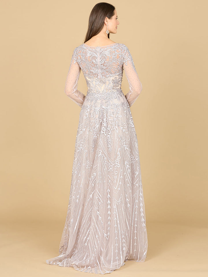 Long Sleeve High Neck Gown