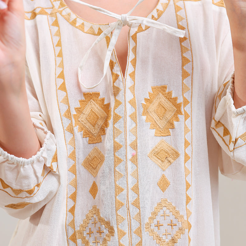Golden Oasis Dress by Letoz – Pomp and Port