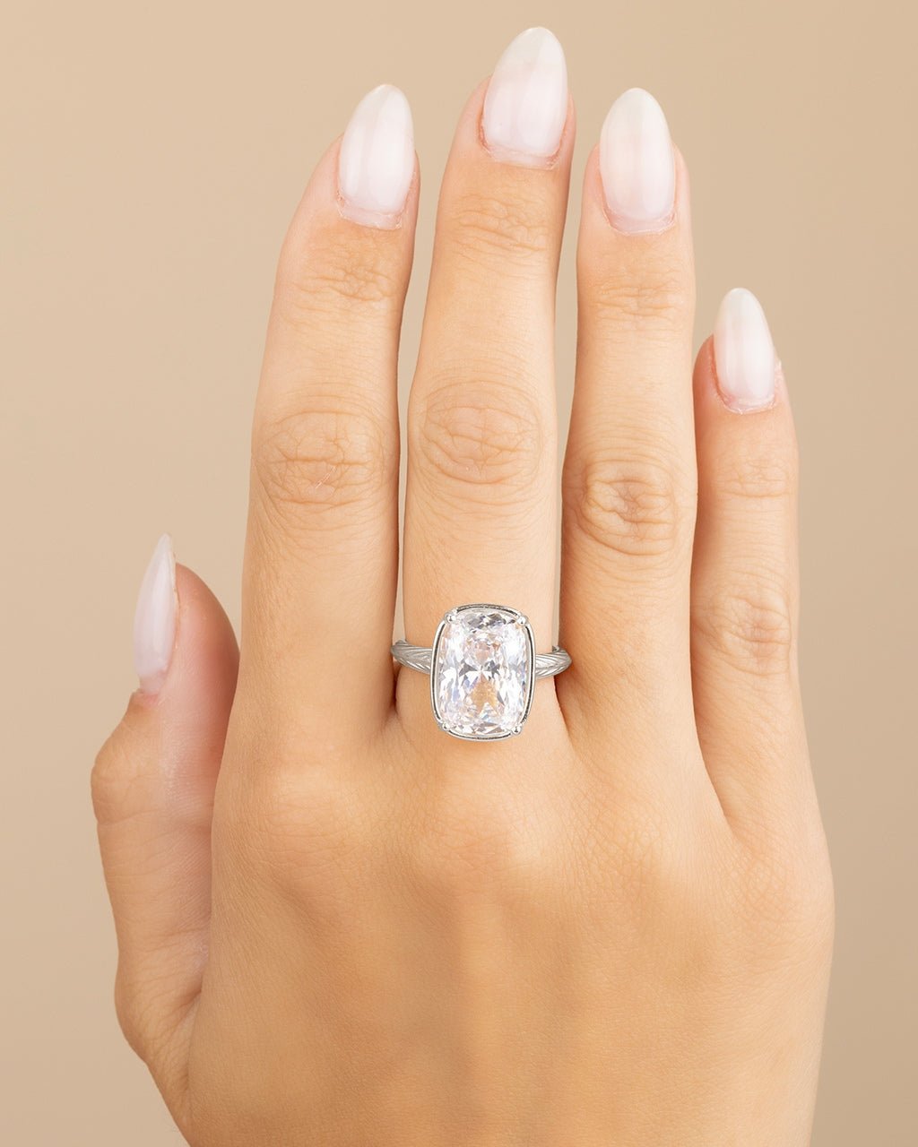 Elongated Cushion Cocktail Ring 4ct & 8ct