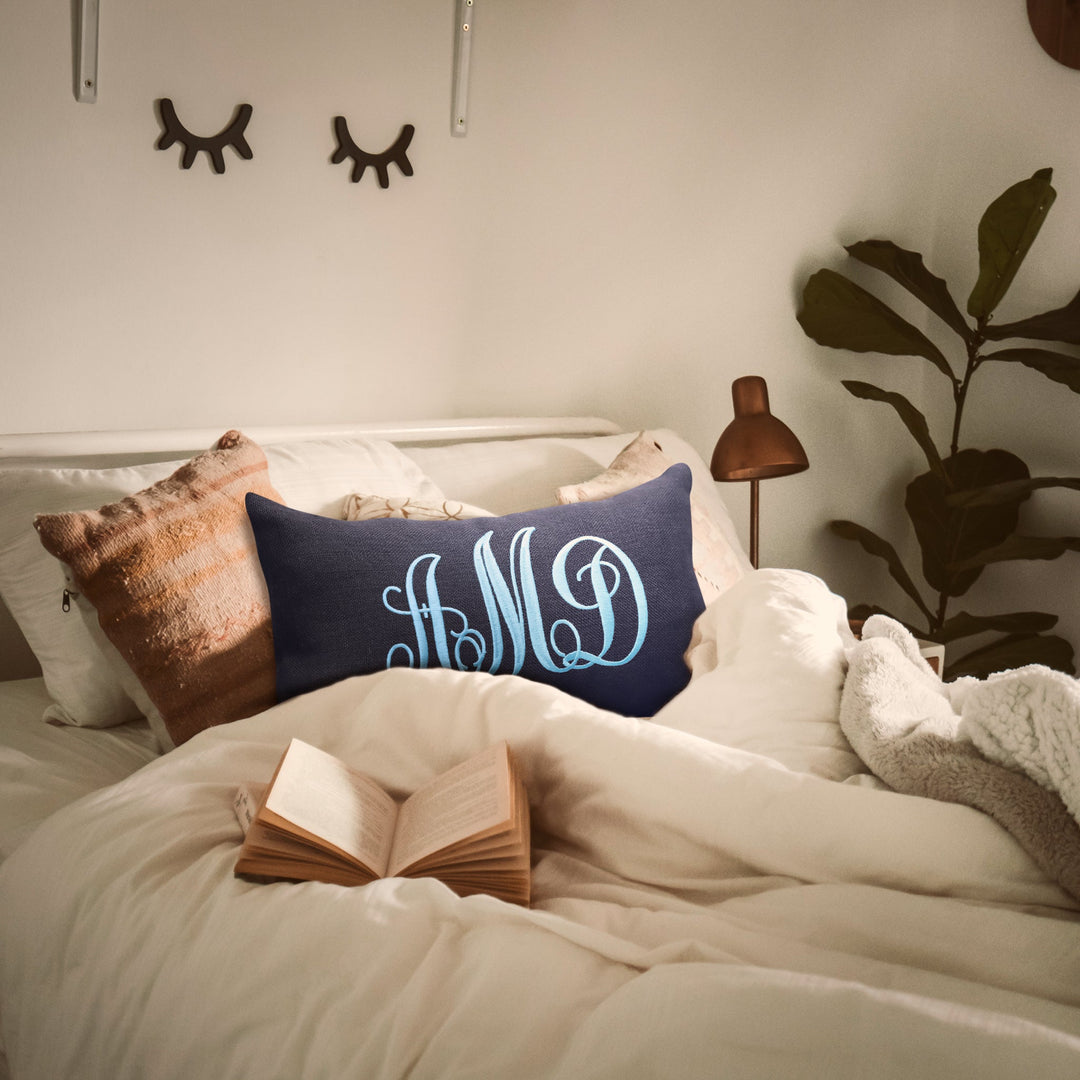 Monogram Personalized Throw Pillow Cover by Amore Beauté
