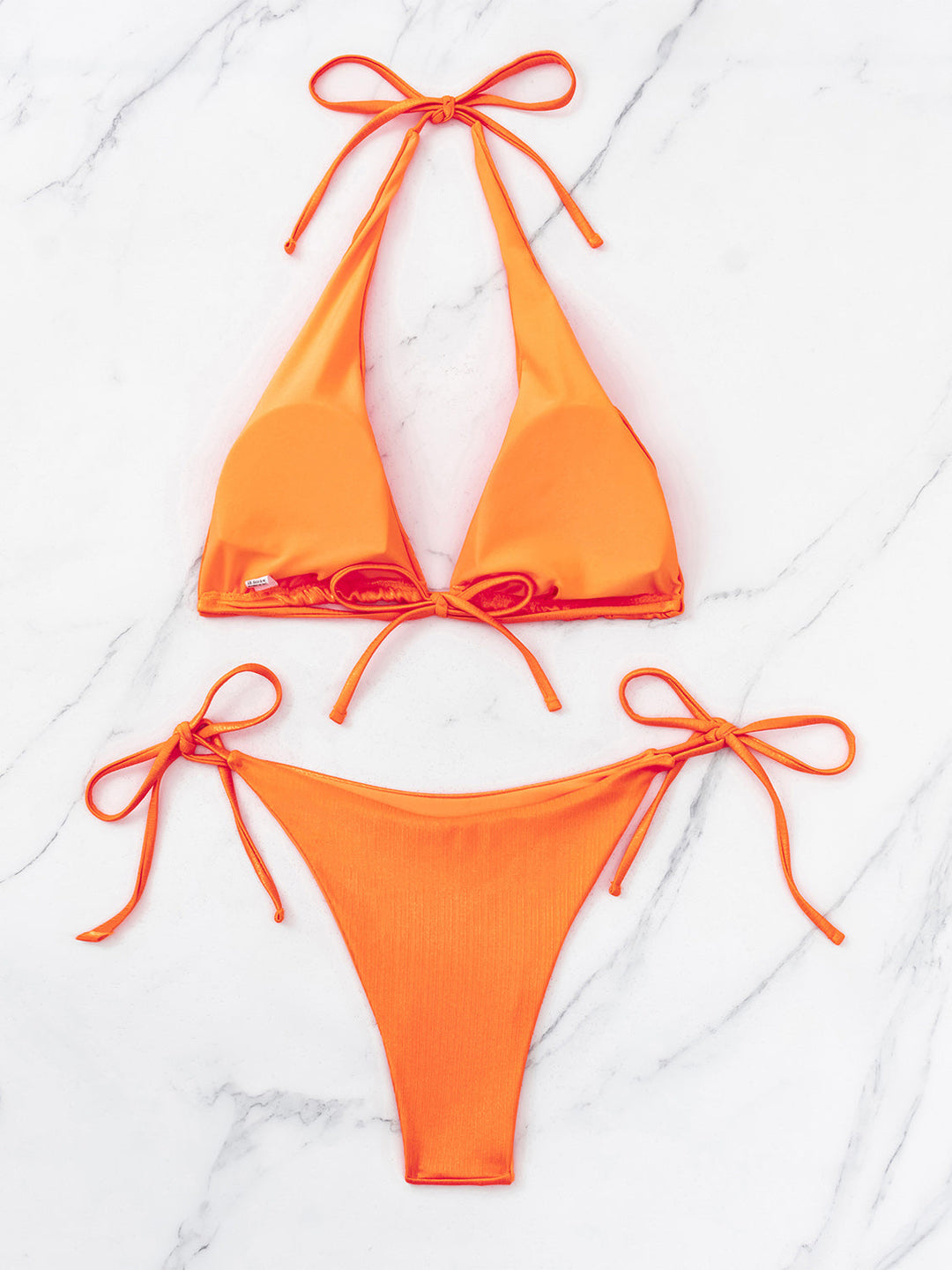 Tied Halter Neck Two-Piece Bikini Set by Coco Charli