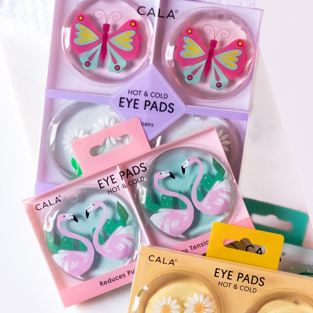 Spa Hot and Cold Eye Pads Variety of Styles- Cucumber, Flamingo, Rainbow by OBX Prep