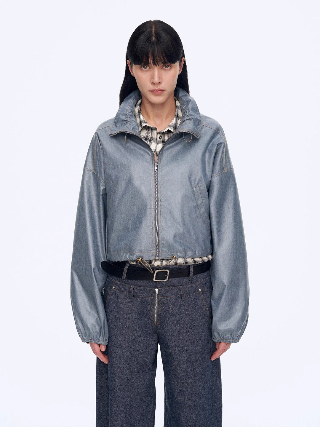 "Blues Notes" Technological Composite Film Cotton Lightweight Outdoor Jacket by Firelady Fur