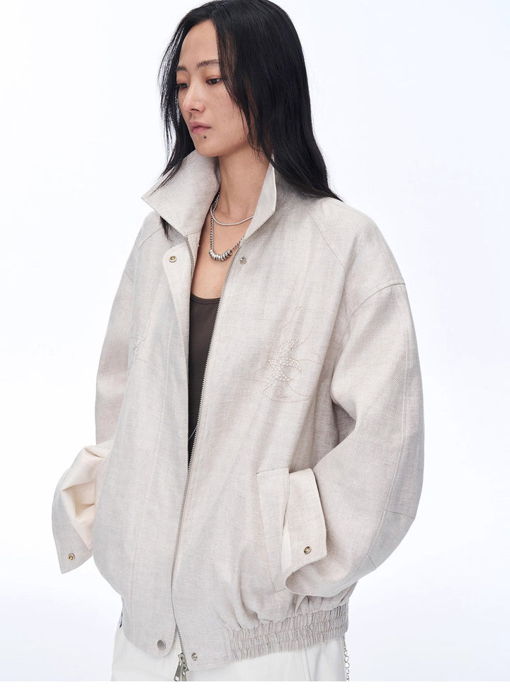 Retro ethnic style beaded embroidery linen loose straight version jacket spring"Comfort Zone" by Firelady Fur