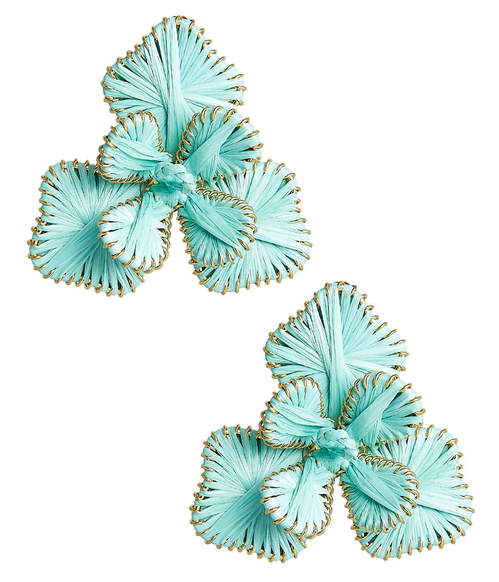 Kaia - Raffia Flower Earring
