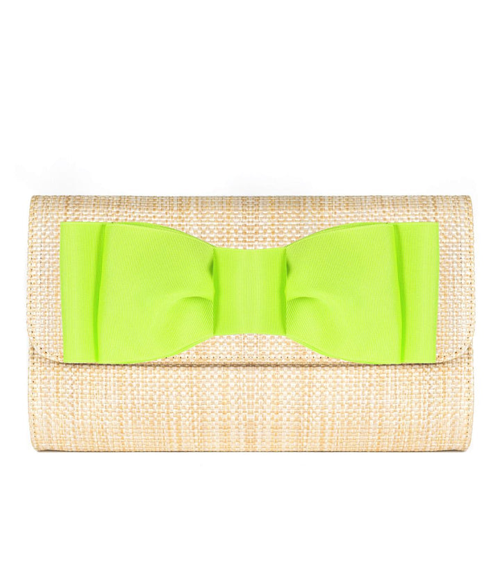 Avery Straw Clutch - Pinch Bow