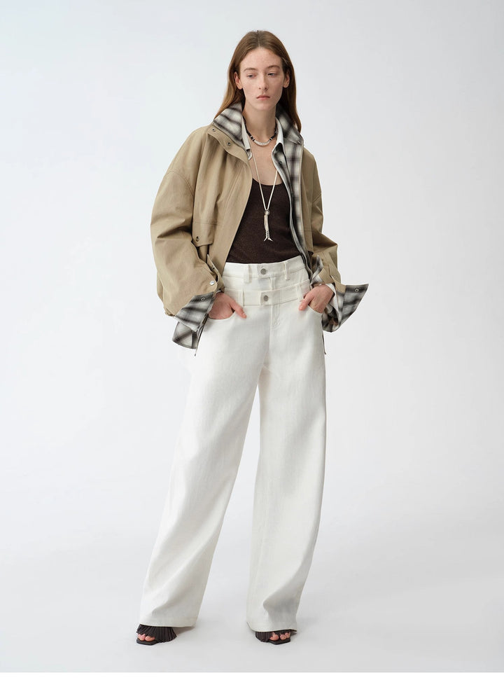 Old Money Style Linen Cut Scimitar Pants"Weiss Love Letter" by Firelady Fur