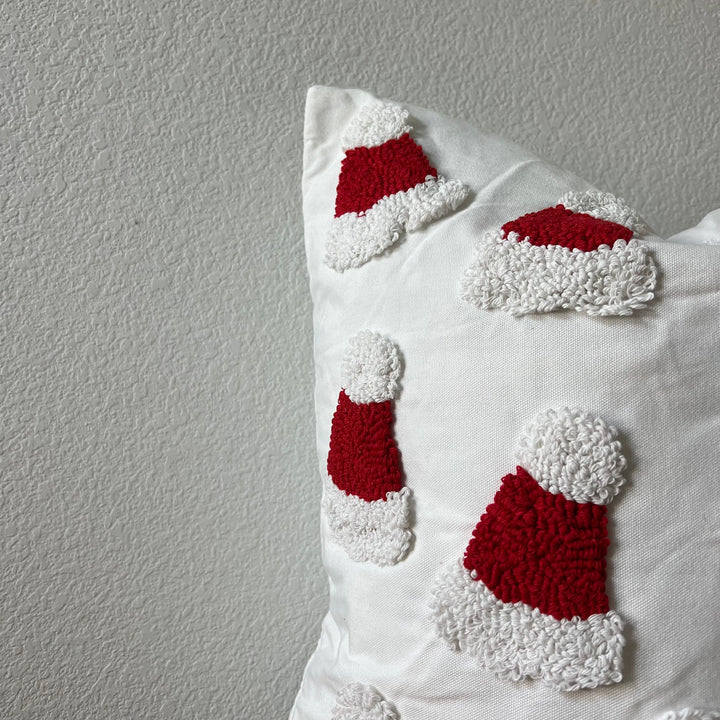 Tufted Santa Pillow Cover, 20x20 inch by Delmar Decor