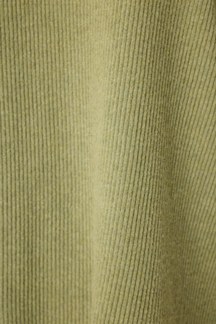 Soft Olive Rib Knit Lounge Tank Top