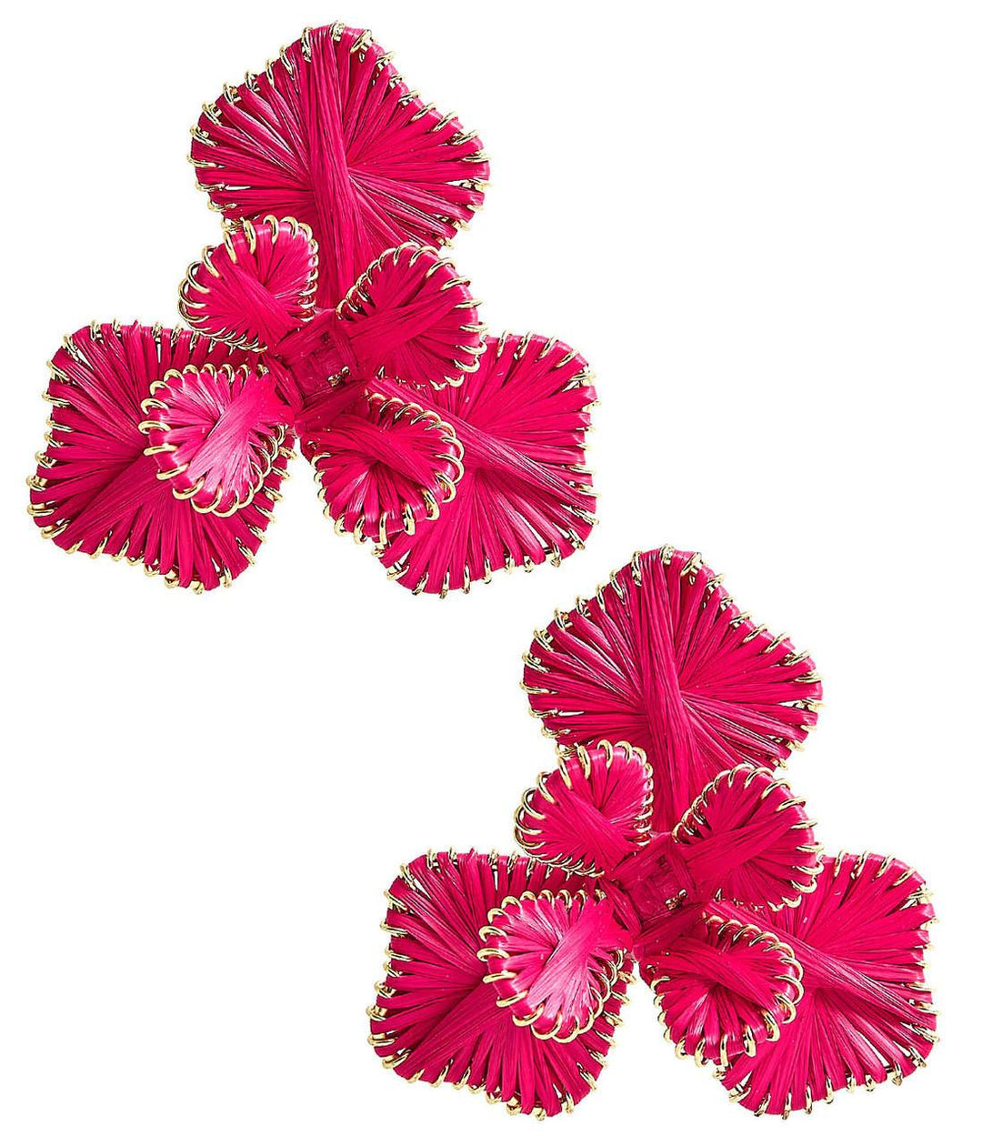 Kaia - Raffia Flower Earring