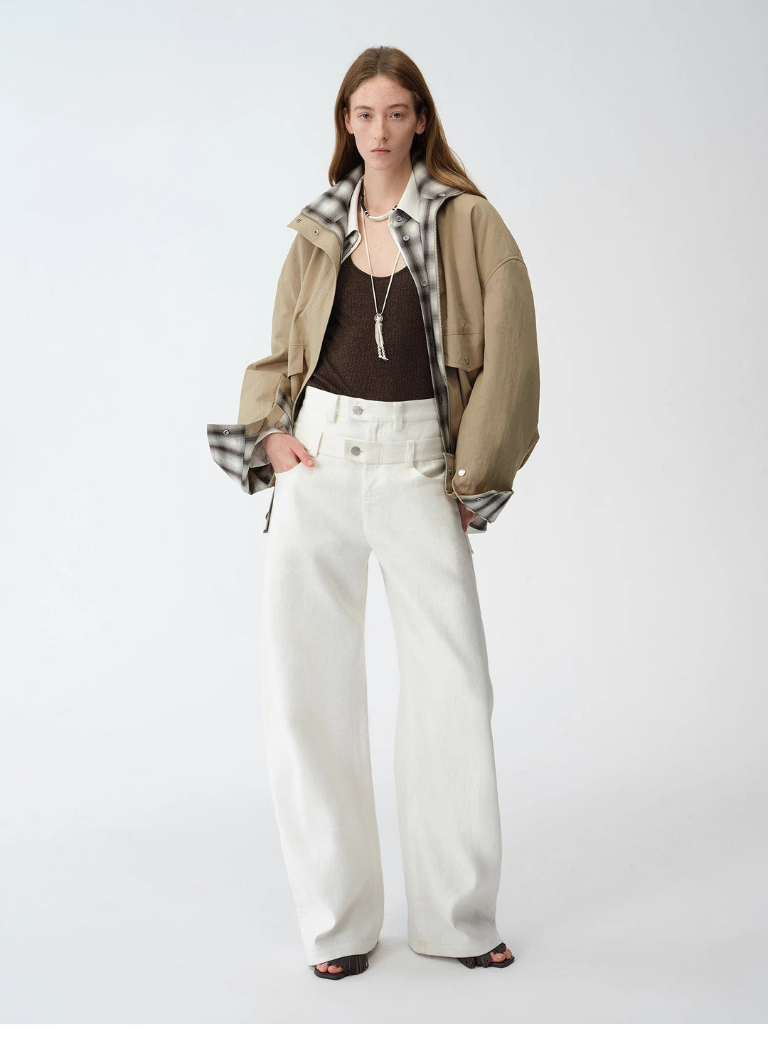 Old Money Style Linen Cut Scimitar Pants"Weiss Love Letter" by Firelady Fur
