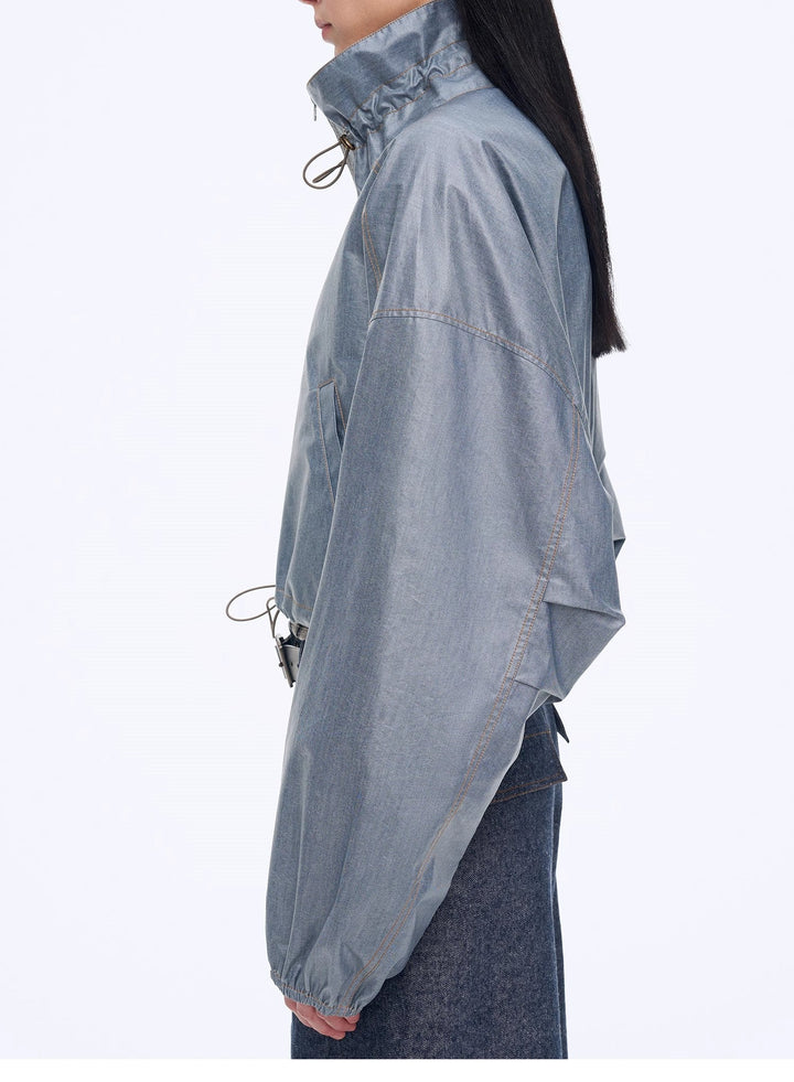 "Blues Notes" Technological Composite Film Cotton Lightweight Outdoor Jacket by Firelady Fur