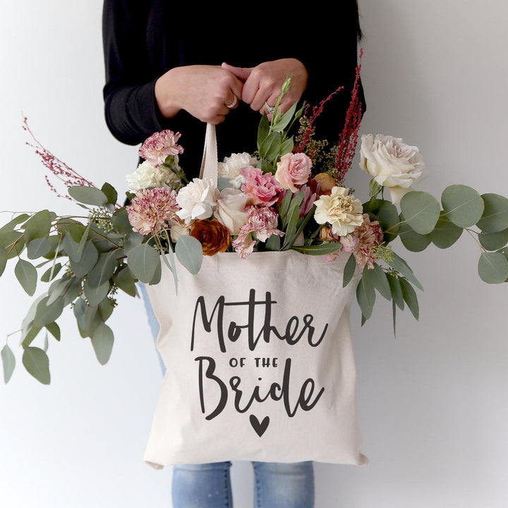 Mother of the Bride Wedding Cotton Canvas Tote Bag by The Cotton & Canvas Co.