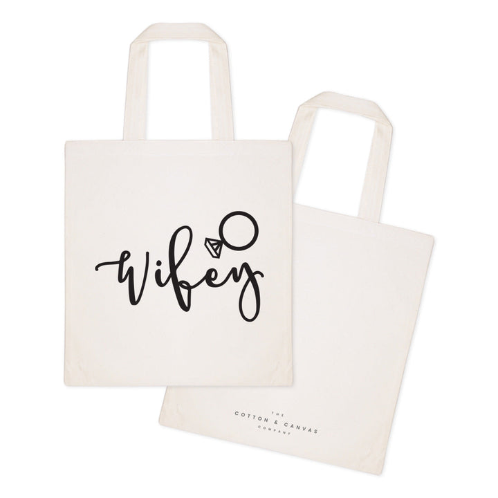 Wifey Wedding Cotton Canvas Tote Bag by The Cotton & Canvas Co.