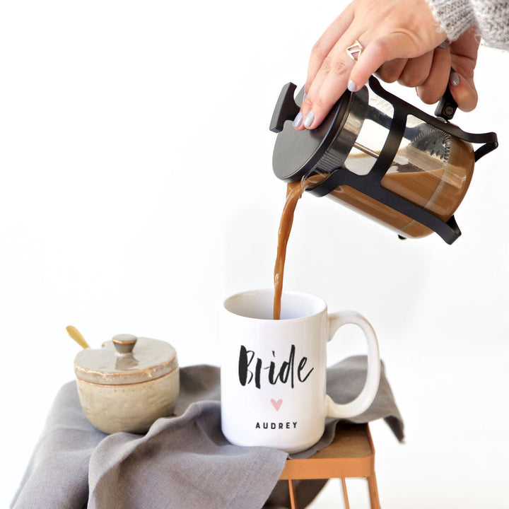 Bride Personalized Coffee Mug by The Cotton & Canvas Co.