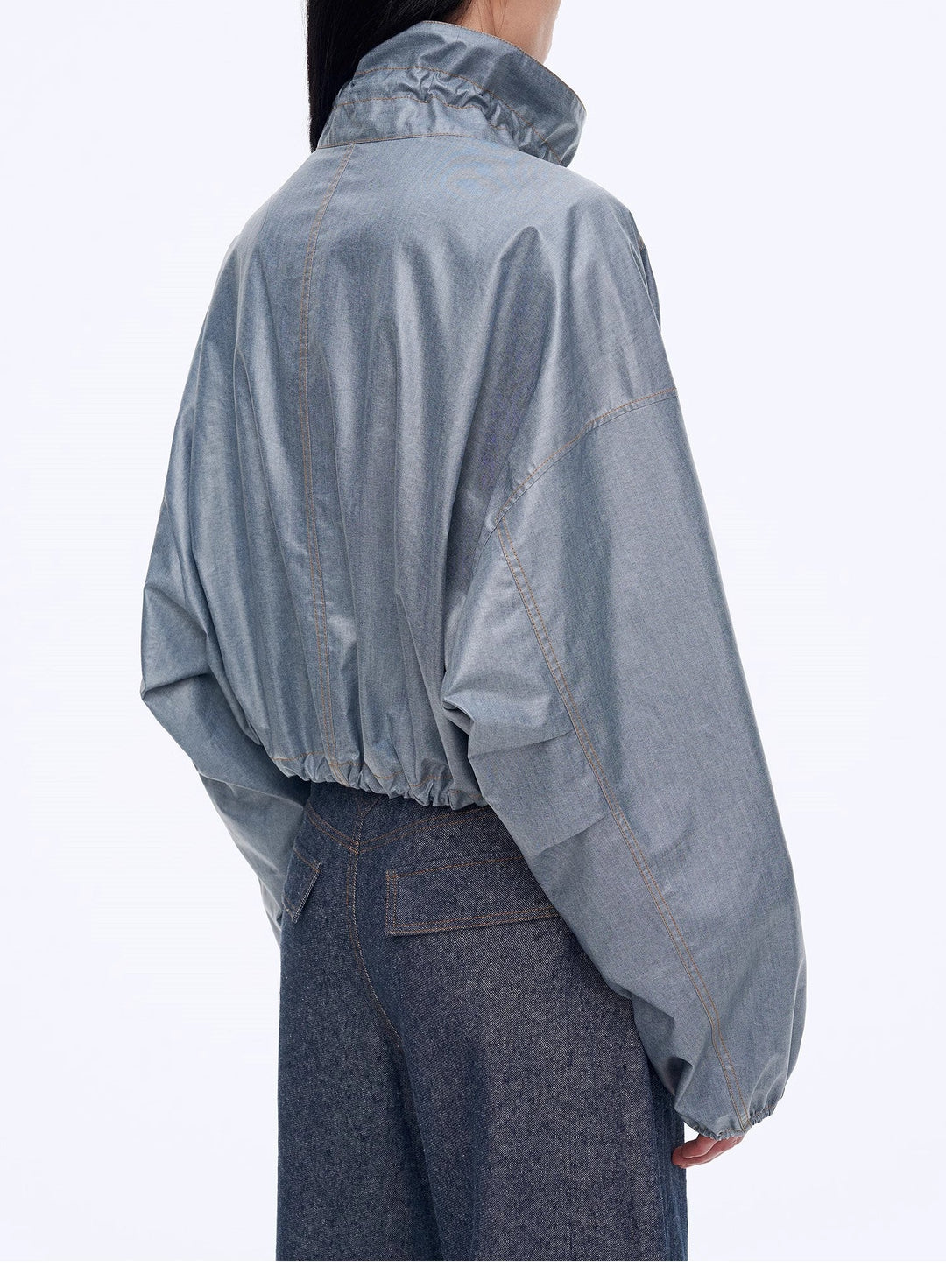 "Blues Notes" Technological Composite Film Cotton Lightweight Outdoor Jacket by Firelady Fur