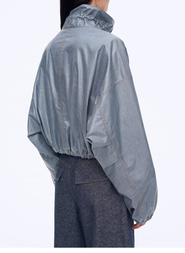 "Blues Notes" Technological Composite Film Cotton Lightweight Outdoor Jacket by Firelady Fur