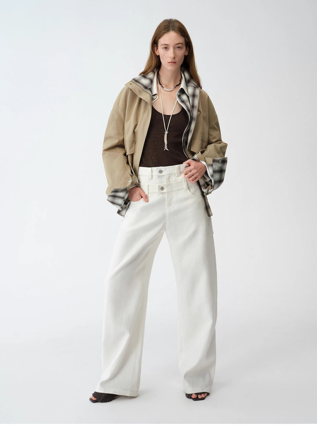 Old Money Style Linen Cut Scimitar Pants"Weiss Love Letter" by Firelady Fur