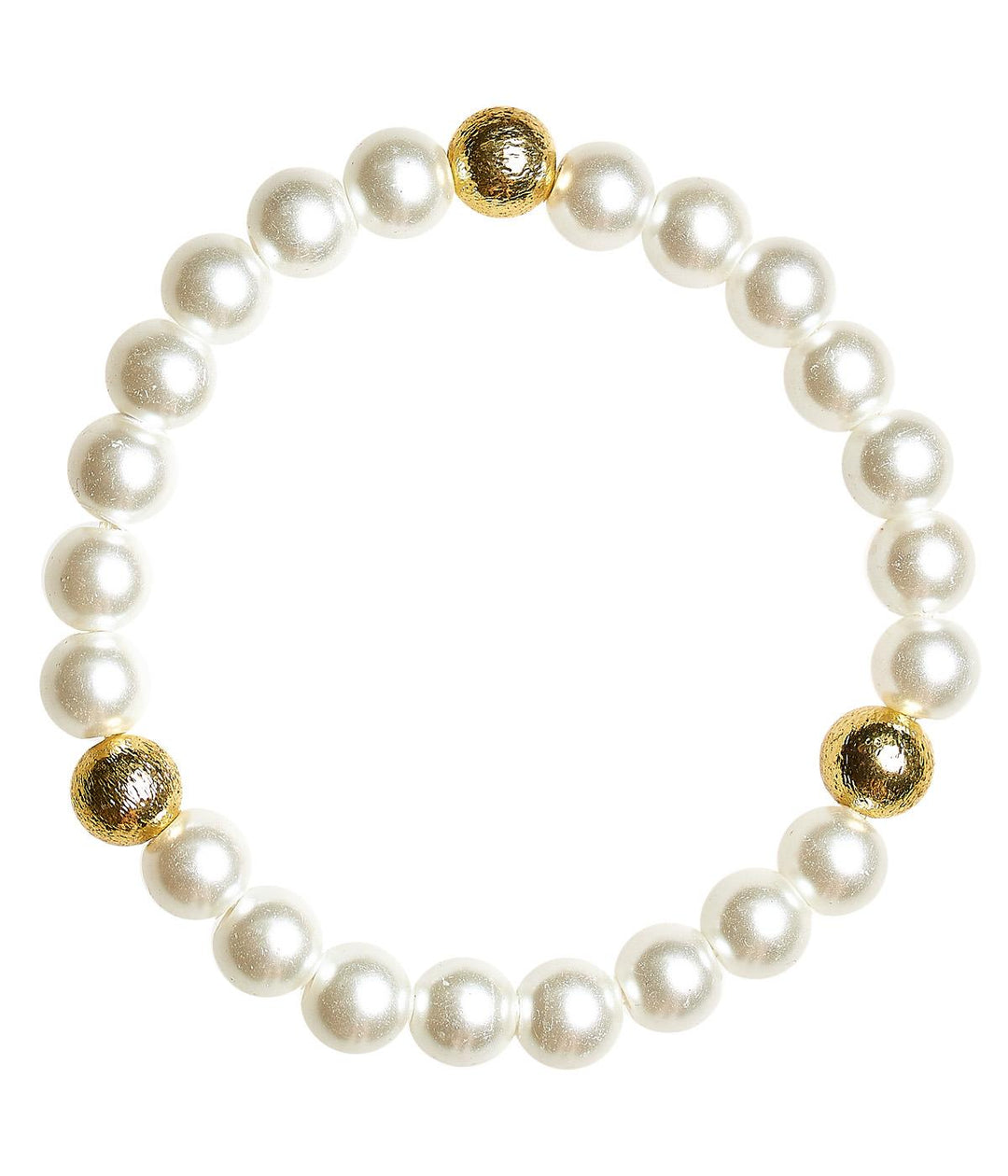 Birdie Bracelet with Gold Beads