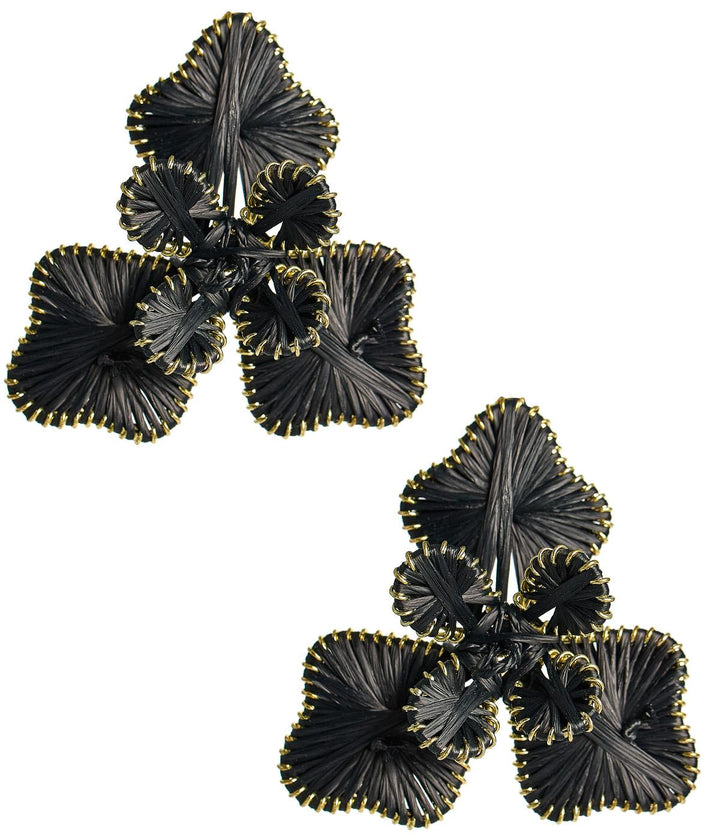 Kaia - Raffia Flower Earring