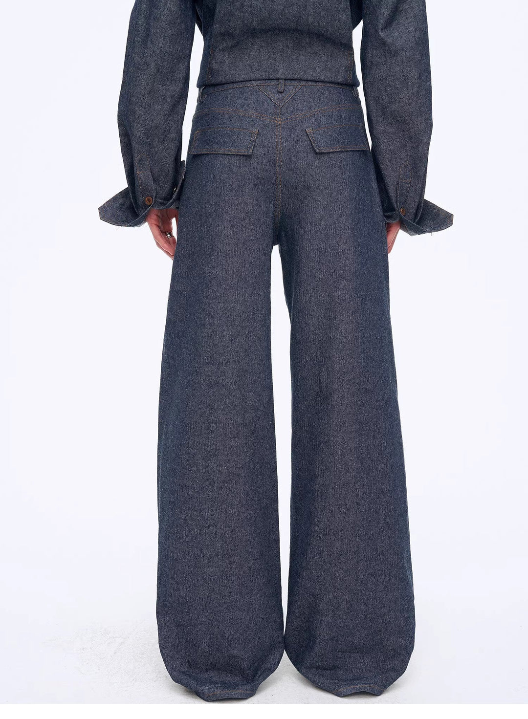 Fireladyfur Women's Stand-up Silhouette Double Waist Linen Trousers"Berlin Street" by Firelady Fur