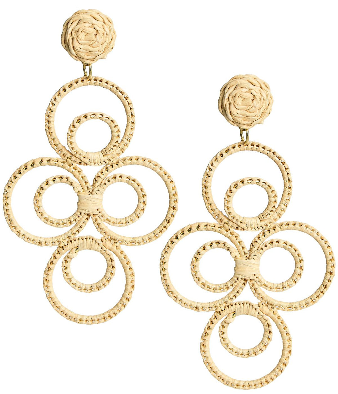 Chloe Raffia  - Drop Earring