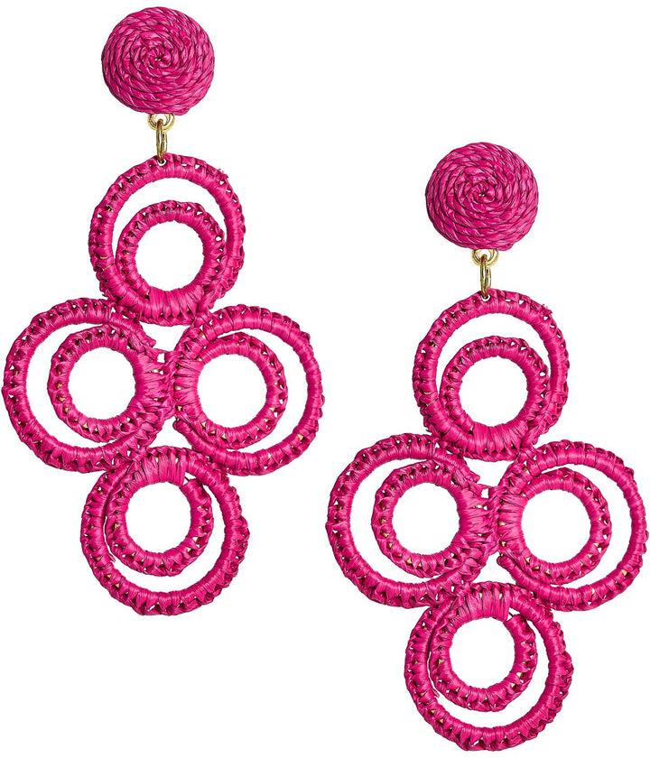Chloe Raffia  - Drop Earring