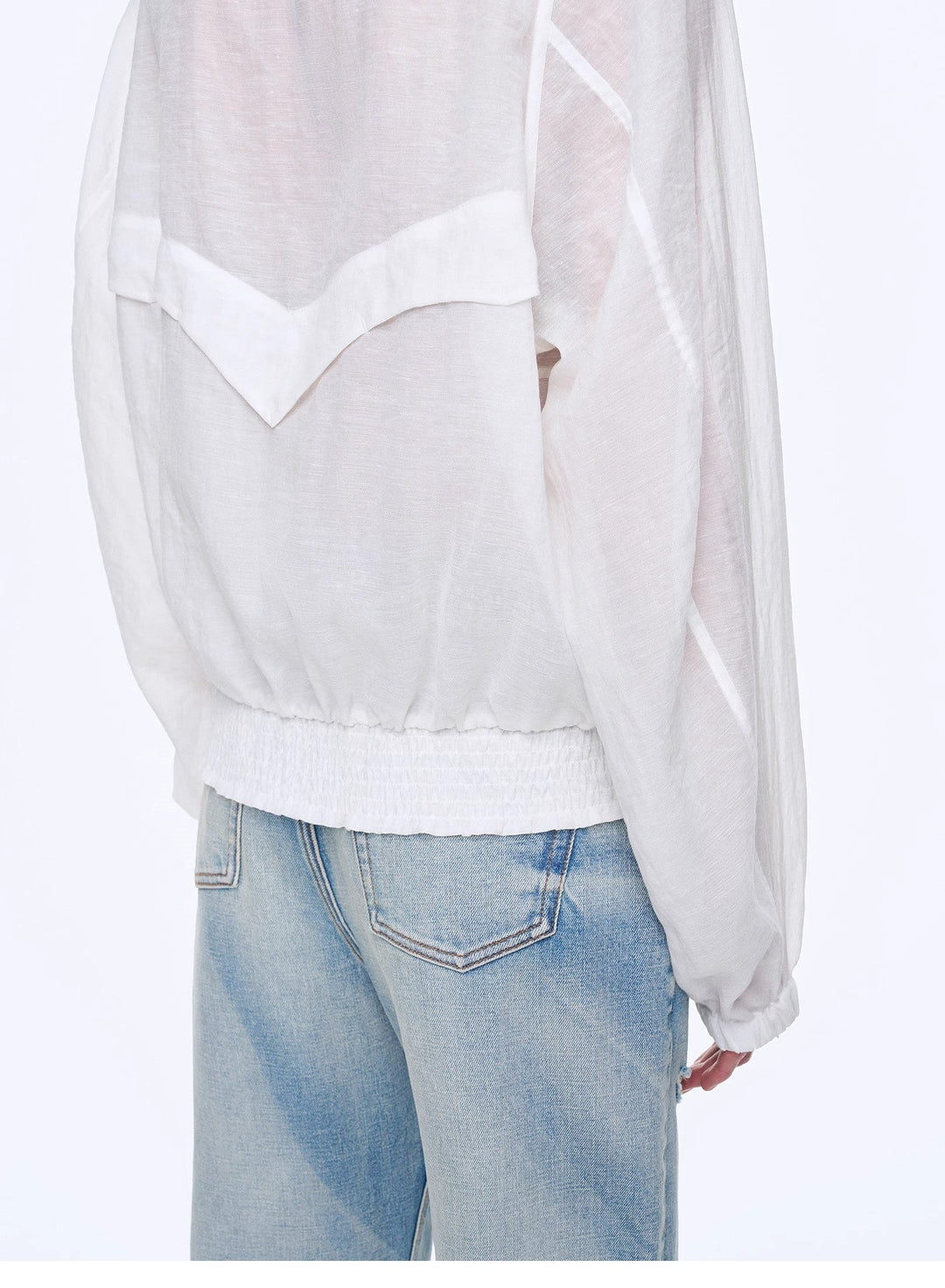 "Moonlight Whisper" lightweight outdoor half-stand collar raglan sleeve jacket by Firelady Fur