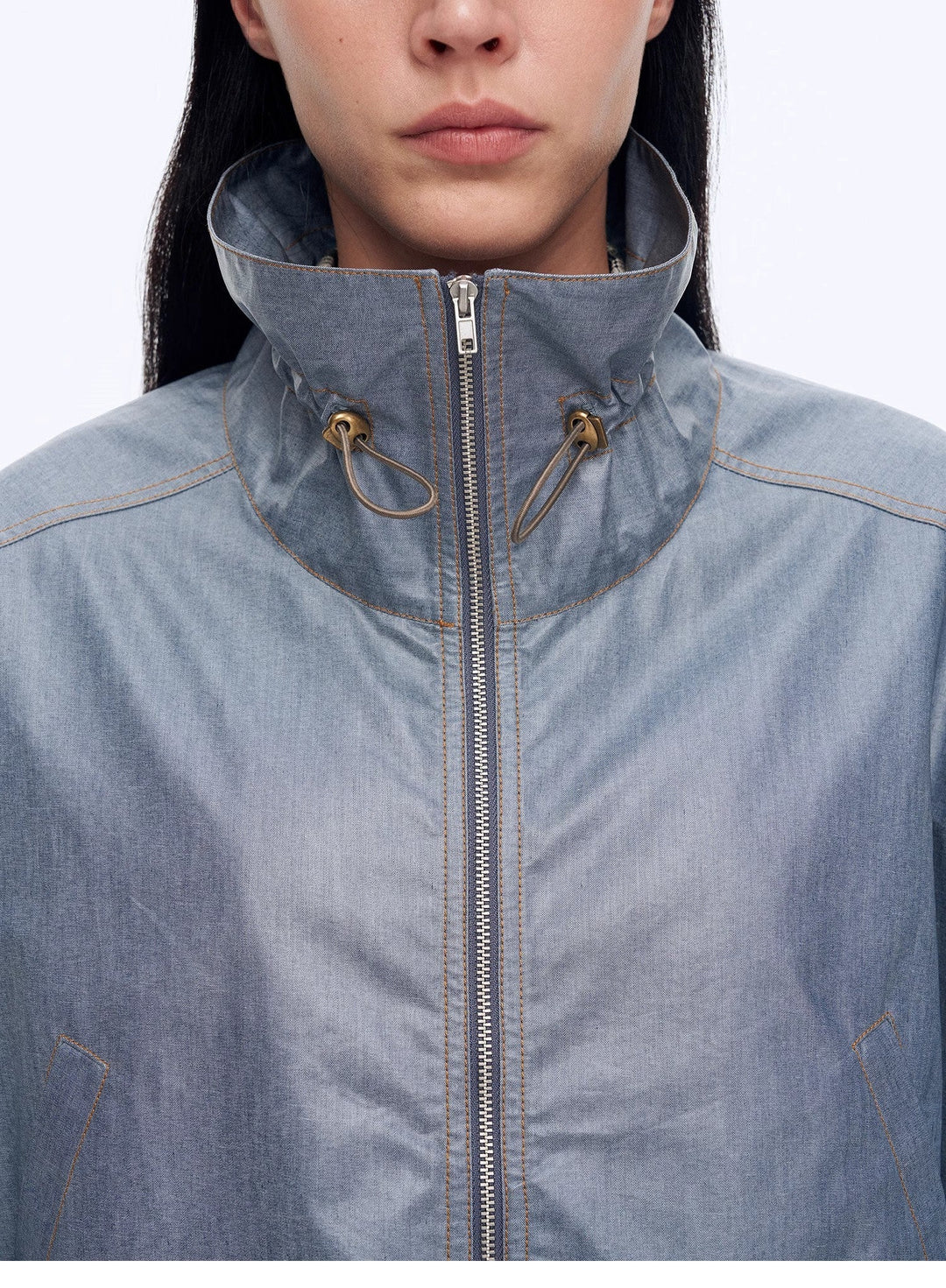 "Blues Notes" Technological Composite Film Cotton Lightweight Outdoor Jacket by Firelady Fur