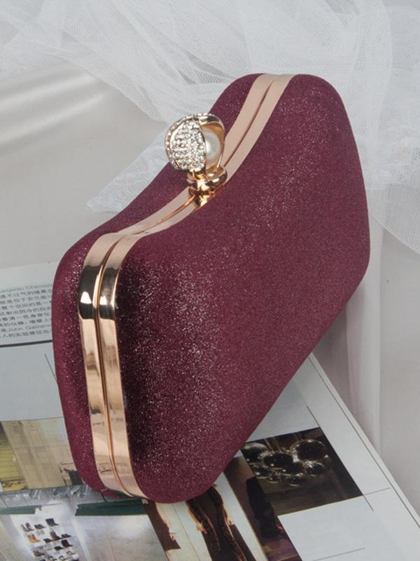 Vintage Solid Color Velvet Hand Bag by migunica