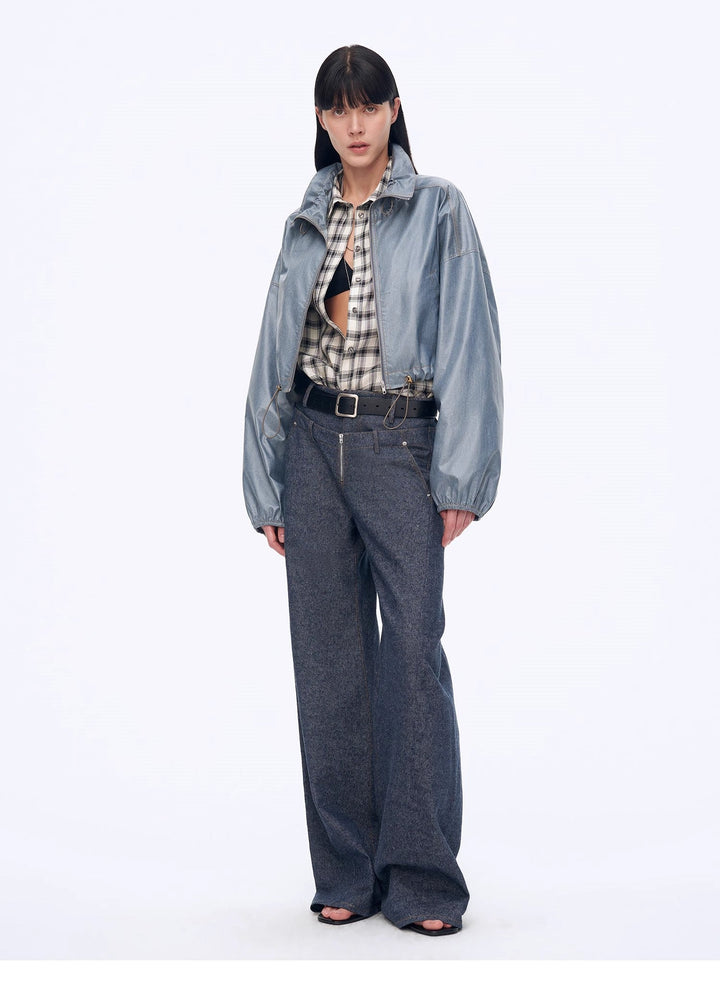 "Blues Notes" Technological Composite Film Cotton Lightweight Outdoor Jacket by Firelady Fur