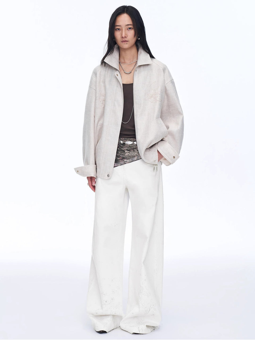 Retro ethnic style beaded embroidery linen loose straight version jacket spring"Comfort Zone" by Firelady Fur